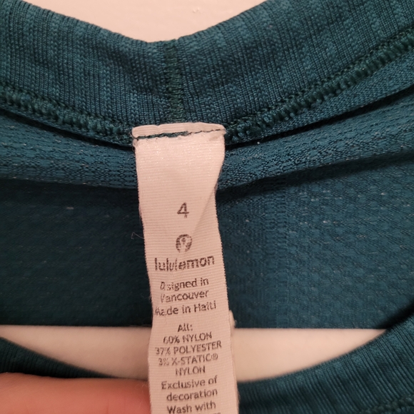 Lululemon Swiftly Tech Long Sleeve Top - Teal, Size 4 - Picture 2 of 6